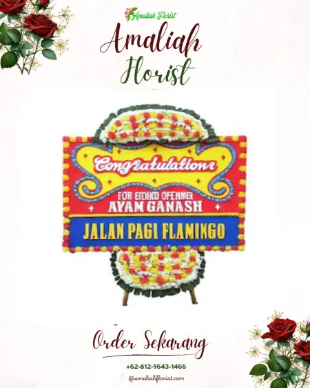 Sewa Papan Bunga Sangir